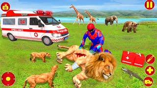 Animals rescue game doctor robot 3d. animal rescue Ambulance driving game. How to play animal rescue screenshot 3