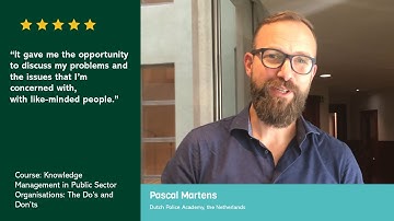 EIPA Testimonial | Knowledge Management in Public Sector Organisations: The Do