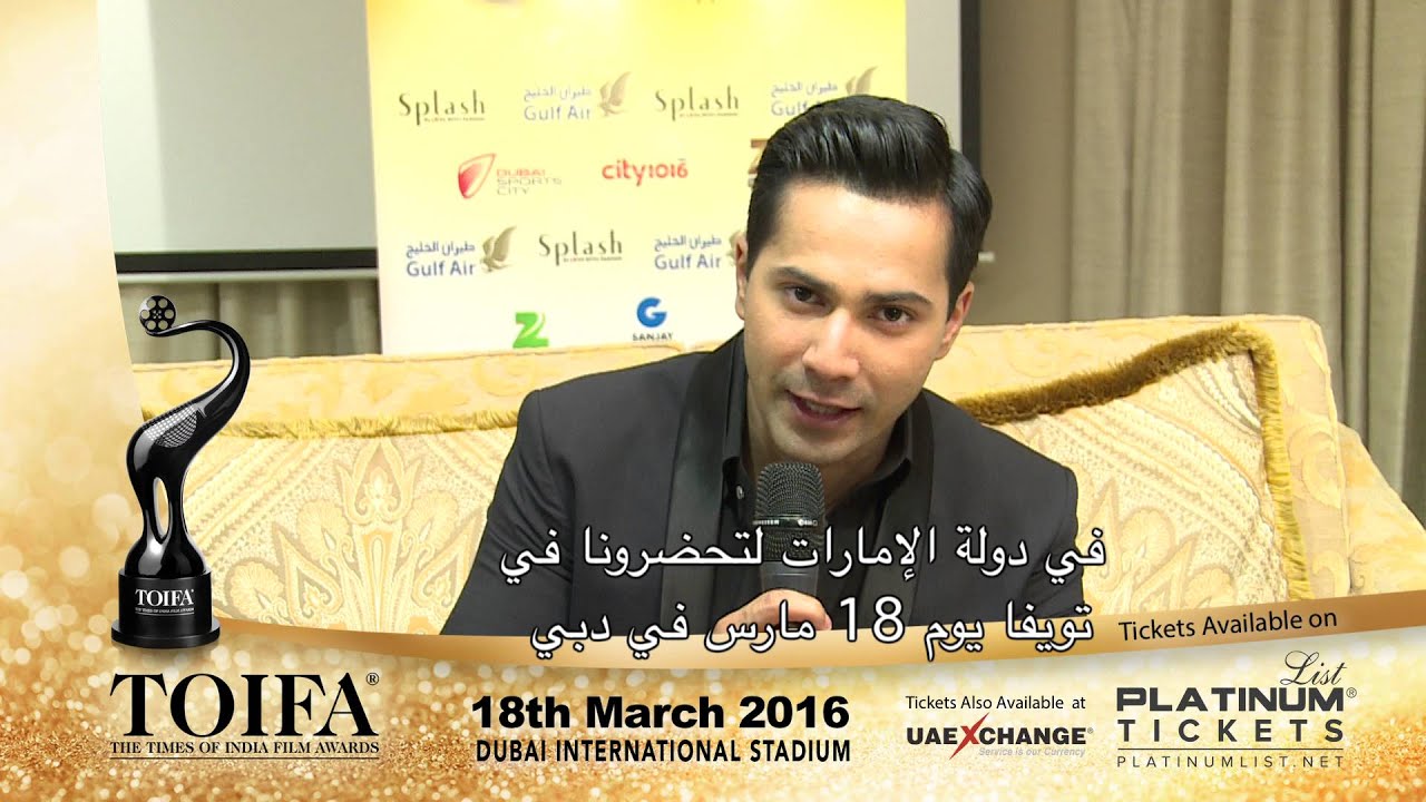 فارون دهاوان في TOIFA 2016