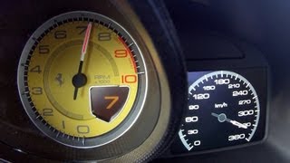 Ferrari F12 Berlinetta Novitec Rosso 340 km/h on a German Autobahn