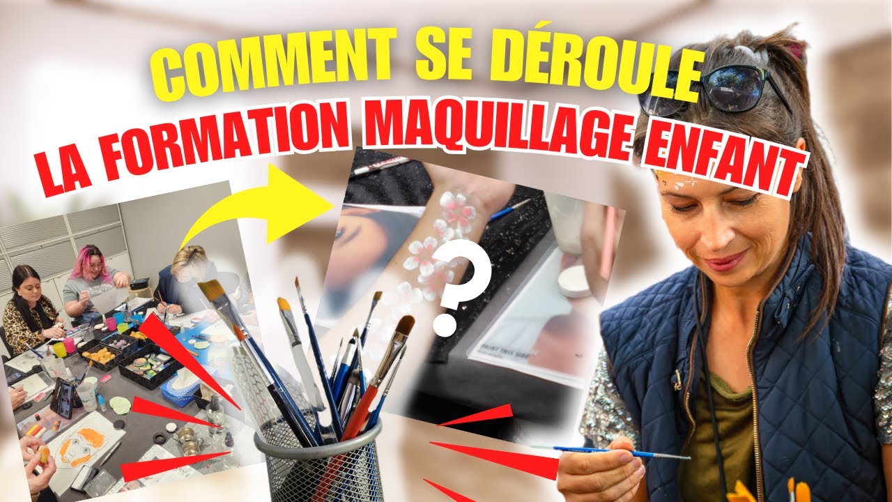 Comment se déroule une formation maquillage enfant débutant?