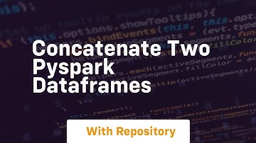 concatenate two pyspark dataframes