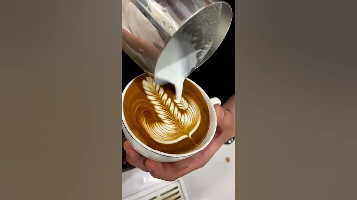 Triple Rosetta Latte Art | Coffee Art #shorts #barista #latteart #coffee #art