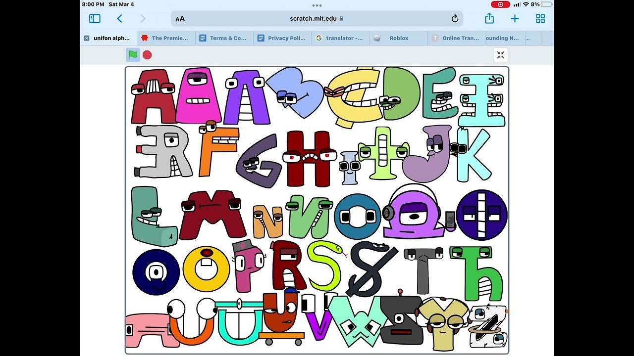 Unifon Alphabet Lore Song #scratch