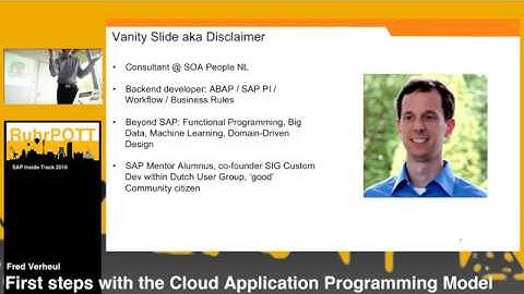First steps with the Cloud Application Programming Model