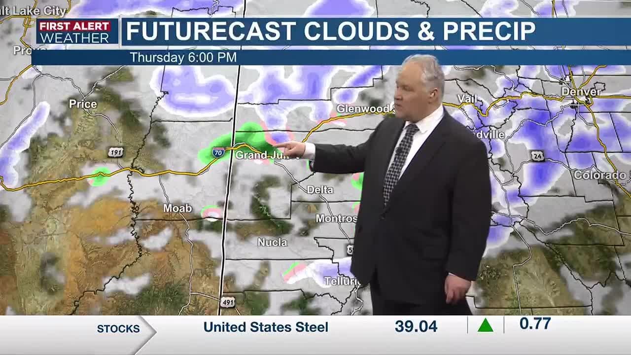 On-and-off valley rain and mountain snow falls on Thursday - YouTube