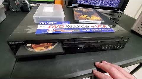 Go Video DVD RECORDED+VCR DEMO