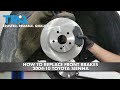 How To Replace Front Brakes 2004-10 Toyota Sienna