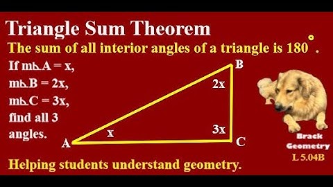 Triangle Sum Theorem #sat #asvab #math #trianglesumtheorem #interiorangles #triangles #brackgeometry