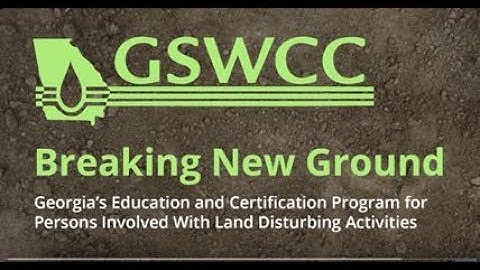 GSWCC Education and Certification Program