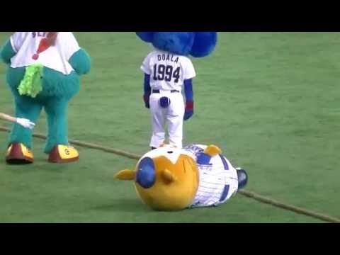 プロ野球 マツダオールスタゲーム2015 マスコット綱引き対決 2015.07.17
