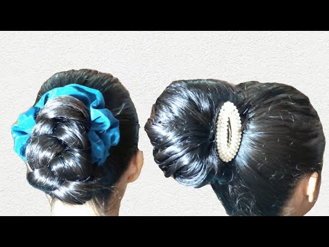 Simple Easy Bun Hairstyles | Short Hair Hairstyles | For Girls | 2022