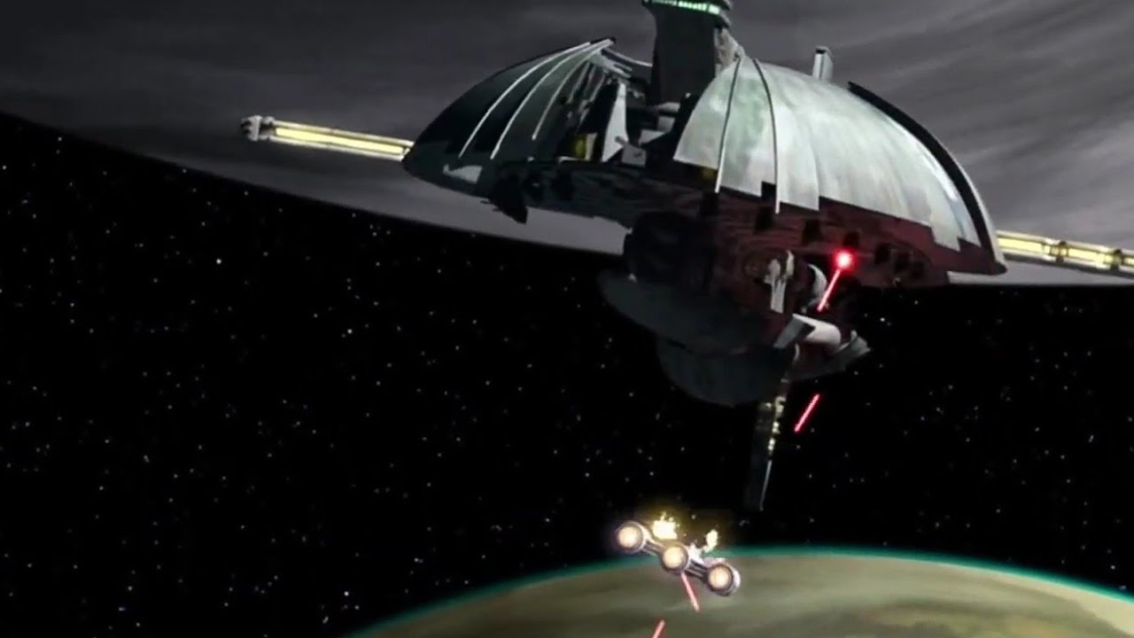 Yoda's Ship Gets Attacked [1080p]
