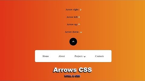 Как сделать стрелочки на чистом CSS шаг за шагом || Arrows CSS using pure HTML & CSS stap by step