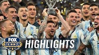 Argentina defeats Italy 3-0 behind offensive attack led by Lionel Messi | 2022 Finalissima