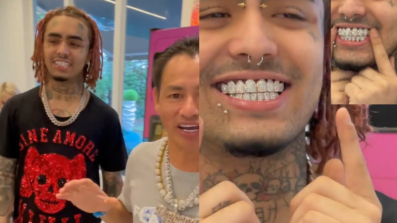 Lil Pump Gets His New Flawless Diamond Grill From JohnnyDangandco.