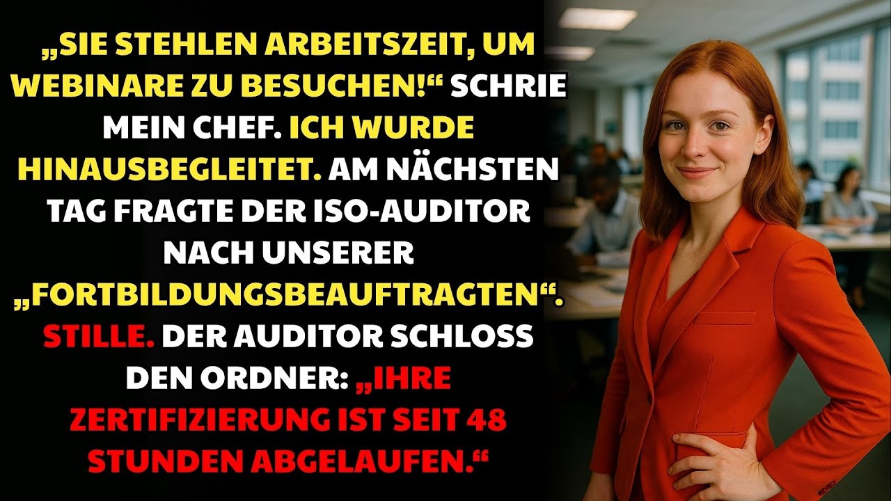 Mein Chef Kündigte Mir Wegen „Zeitdiebstahl“ – Doch Der ISO-Auditor Beendete Seine Karriere