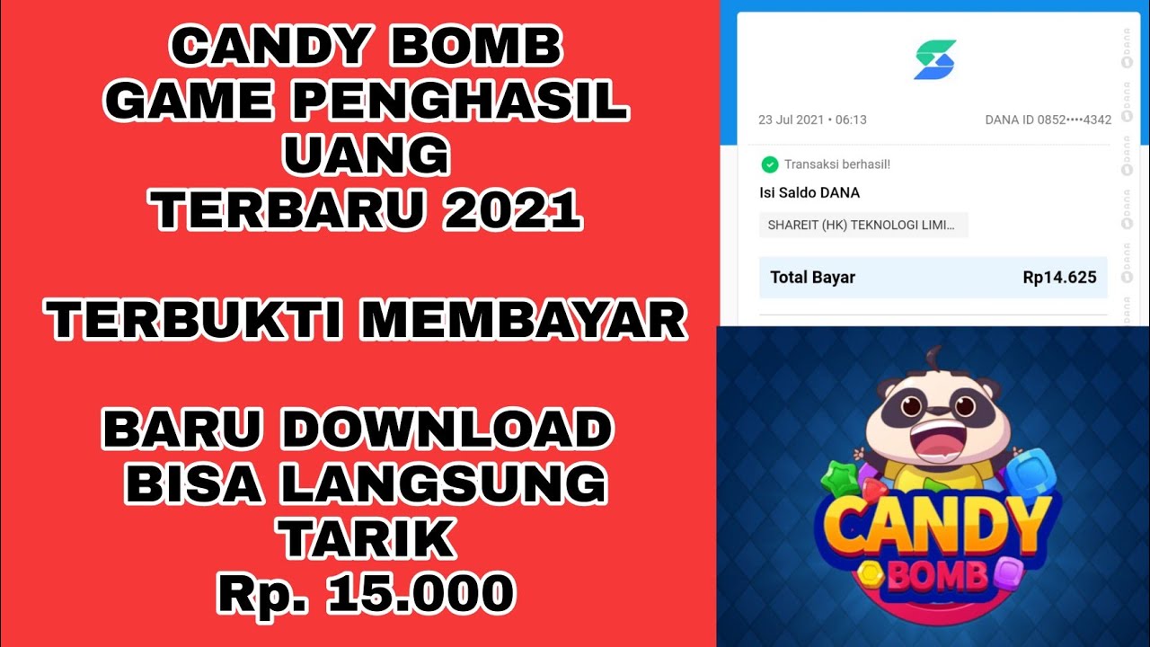 CANDY BOMB GAME PENGHASIL UANG 2021 TERBUKTI MEMBAYAR CARA BERMAIN