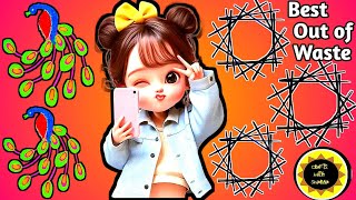 Diy Asthetic Wallhanging From Cardboard Waste Material Craft Ideas Best Out Of Waste Jugad
