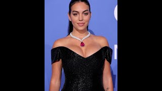 Georgina Rodriguez in a black haute couture dress at Cannes 2023 #cr7 #georgina #cannes #fashion