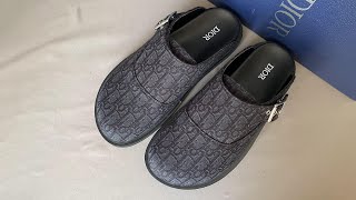 Dior Aqua Mule Black Dior Oblique Jacquard Review From Supkicks