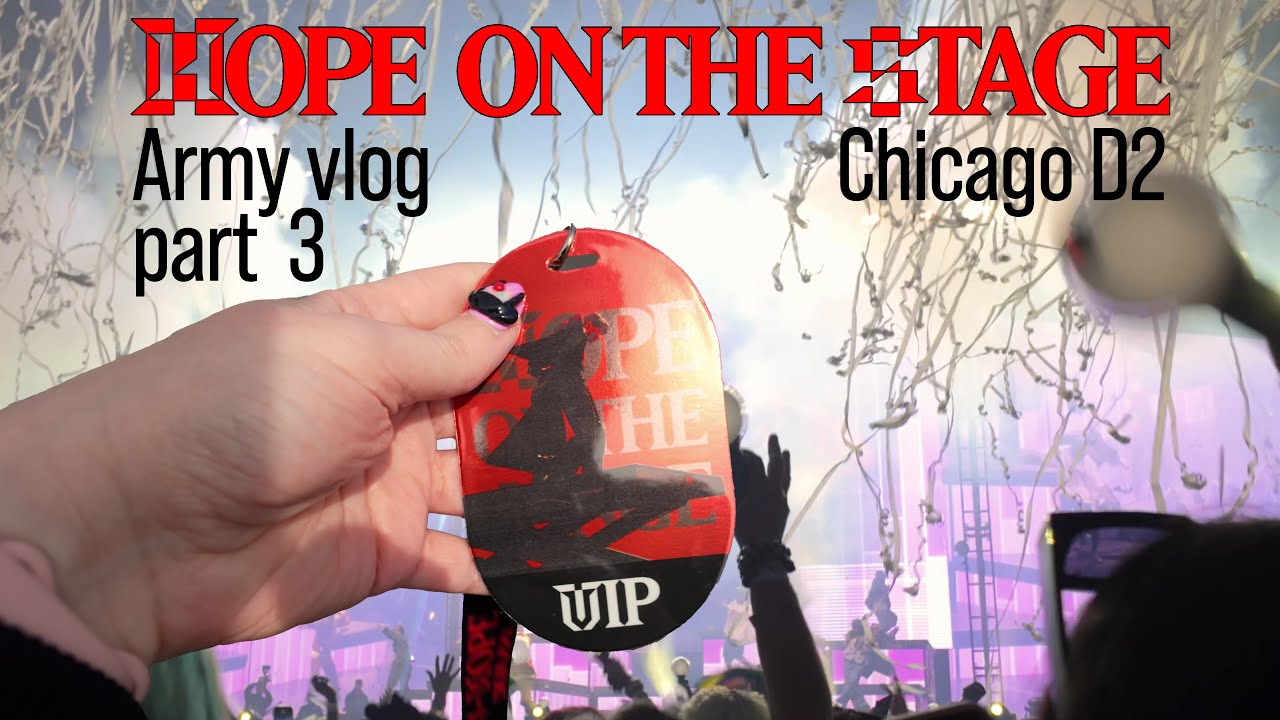 [ARMY LOG] j-hope HOPE ON THE STAGE Vlog pt 3 (Chicago D2) - Travel Vlog + Soundcheck and Concert