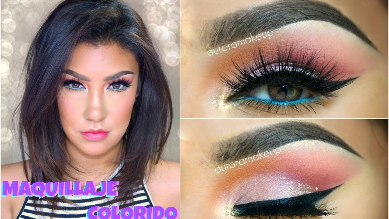 Maquillaje COLORIDO de Primavera / Spring Colorful makeup tutorial | auroramakeup