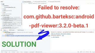 Failed to resolve: com.github.barteksc:android-pdf-viewer:3.2.0-beta.1
