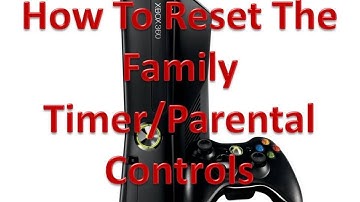 How To Reset The Family Timer/Parental Controls On The Xbox 360! (NEW)
