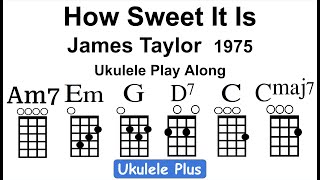 ukulele plus: How Sweet It Is - James Taylor - Key of G