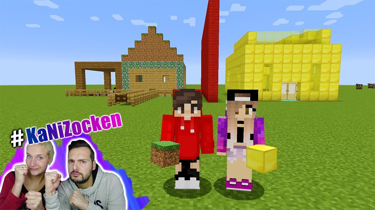 KAANS ARMES HAUS vs NINAS REICHES HAUS! Welches ist besser? Minecraft Build Battle 