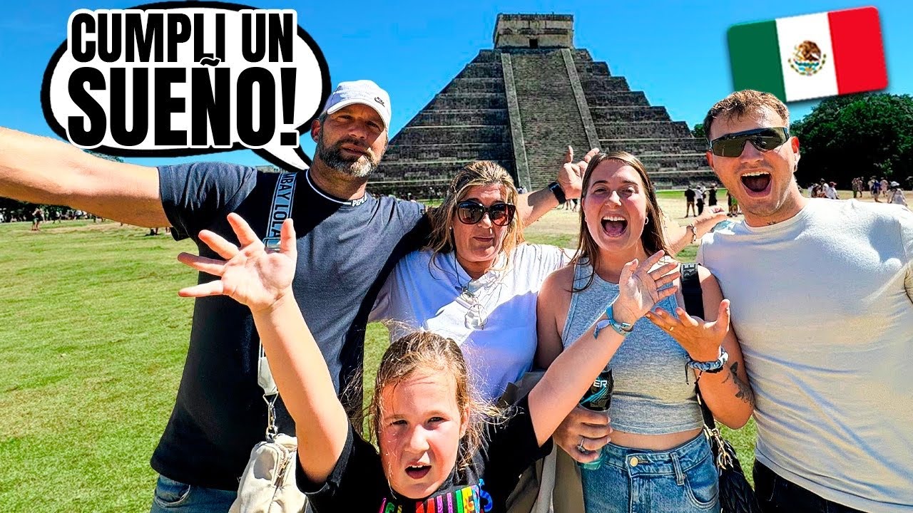 🇪🇸 FAMILIA ESPAÑOLA conoce CHICHÉN ITZÁ por PRIMERA VEZ y quedan IMPACTADOS 🇲🇽😱 **es un sueño**