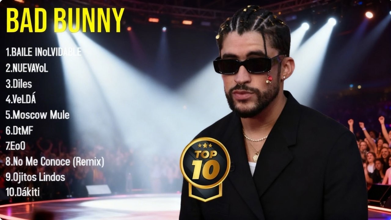 🎶Todos los éxitos de Bad Bunny 2026 Una lista de reproducción de favoritos continuos