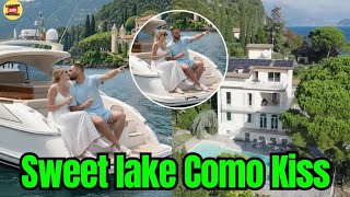 Taylor Swift SOFTLY KISS Travis Kelce on Yacht as they purchase their $14M mansion on Lake Como