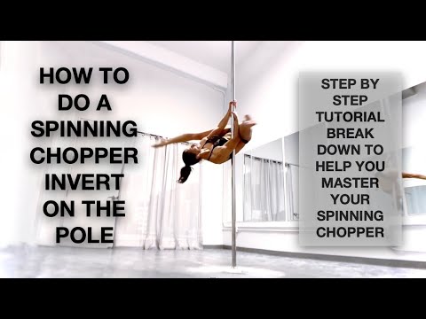 How to do a Spinning Chopper on Pole - Pole Dancing by ElizabethBfit 