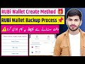 RUBi Network Wallet Create 🎁| RUBi RBL BUY FOR KYC✅| RUBi App Wallet Recover Backup Keys Hashcode 📛