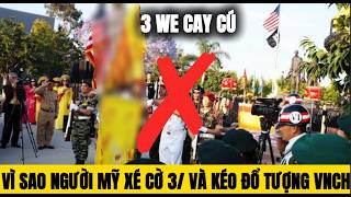 🔴TRỰC TIẾP: Tại sao Người Mỹ lại xé Cờ 3 sọc VÀ kéo đổ tượng VNCH?