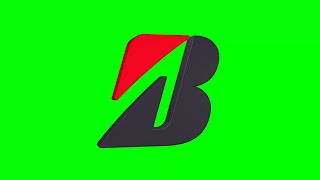 Bridgestone Logo Icon Revolving 3D Animation Loop On Green Screen 4K Free To Use
