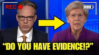 Elizabeth Warren LEAVES MID INTERVIEW after Jake Tapper Defends Trump And Asked THIS!