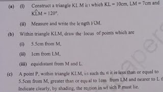 ECZ Maths P2 GCE Q4 2023 - Construction Fully Explained ⭐