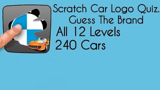 Scratch Car Logo Quiz. Guess The Brand - All 12 Levels, 240 Cars screenshot 2