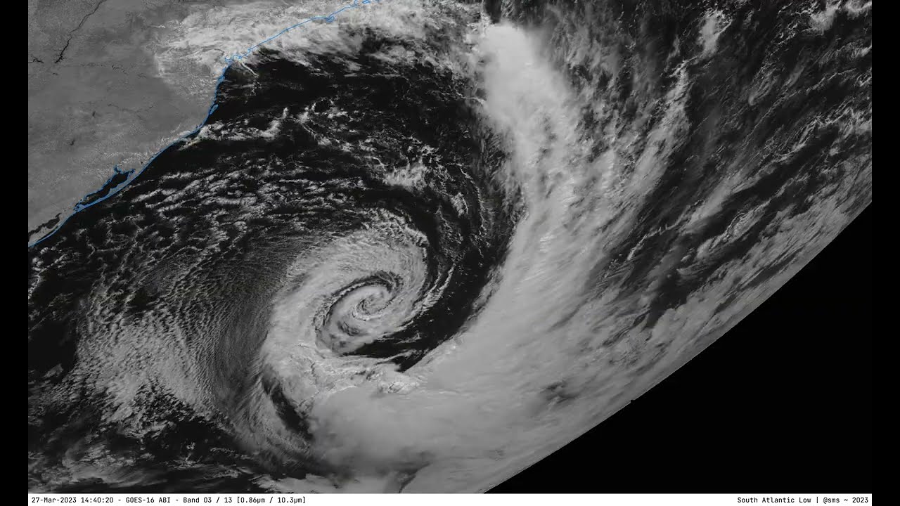 Low pressure system in the South Atlantic ocean - (March 26-31, 2023)