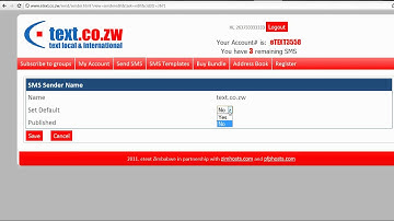 Set a default senderID/ sender Name