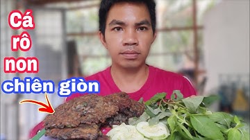 Bữa cơm đơn giản , CÁ RÔ NON CHIÊN BỘT .