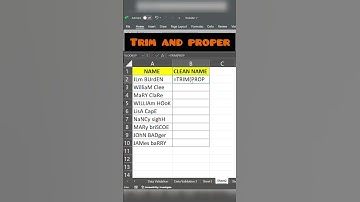 Trim and Proper function in excel #microsoftexcel #parttimejobsforstudents  #microsoftexceltutorials