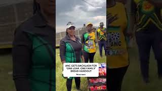 ANC gets backlash for bread handout
