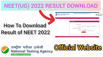 NEET (UG) 2022 RESULTS DOWNLOAD || HOW TO DOWNLOAD NEET RESULT 2022 || NEET OFFICIAL WEBSITE || #NTA