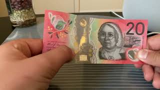 Australian 2020 $20 Bill 60 Second Banknotes