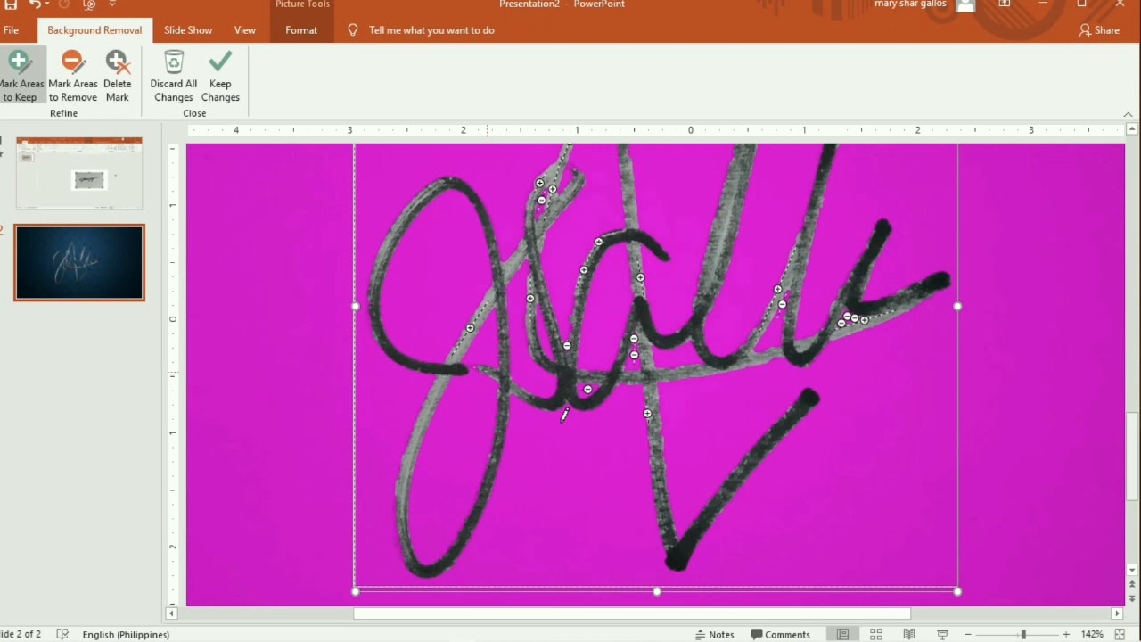 HOW TO REMOVE PICTURE BACKGROUND IN POWERPOINT ( DIGITAL SIGNATURE