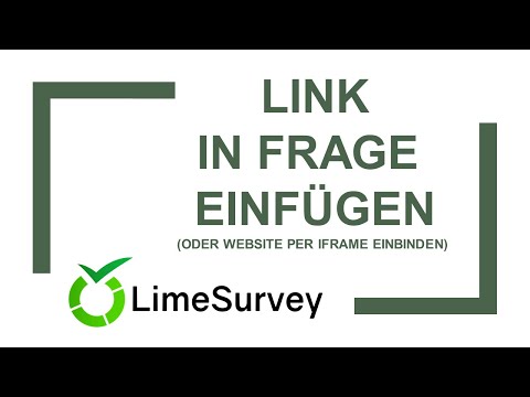 LimeSurvey: Link einfügen